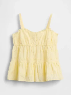 Kids Tiered Eyelet Tank Top