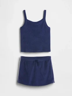Kids Towel Terry Skort Outfit Set