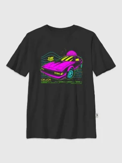 Kids Toyota Supra Neon Graphic T-Shirt