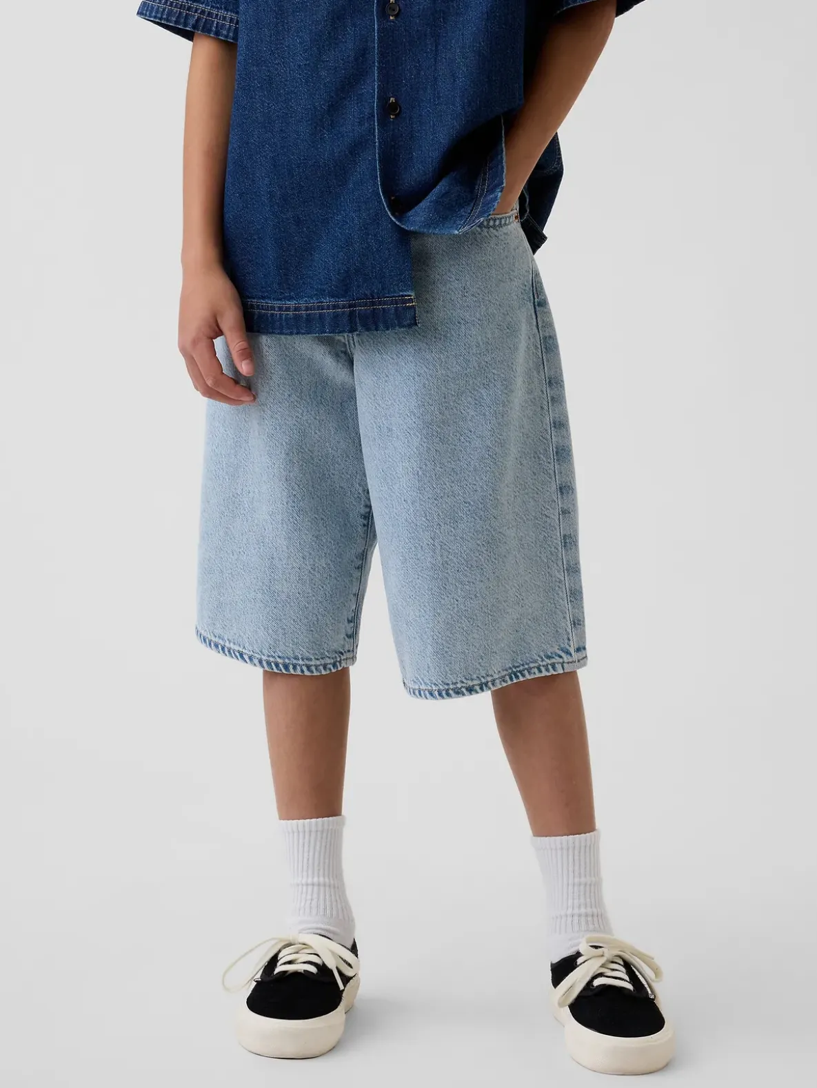 Kids UltraSoft Denim Baggy Shorts
