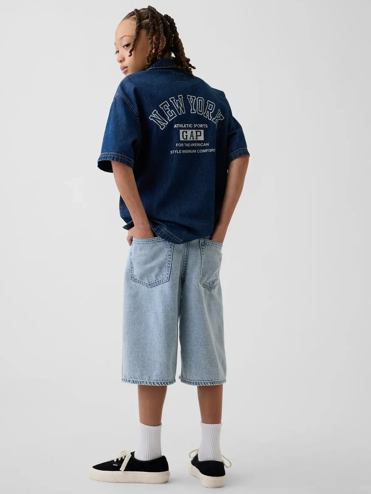 Kids UltraSoft Denim Baggy Shorts