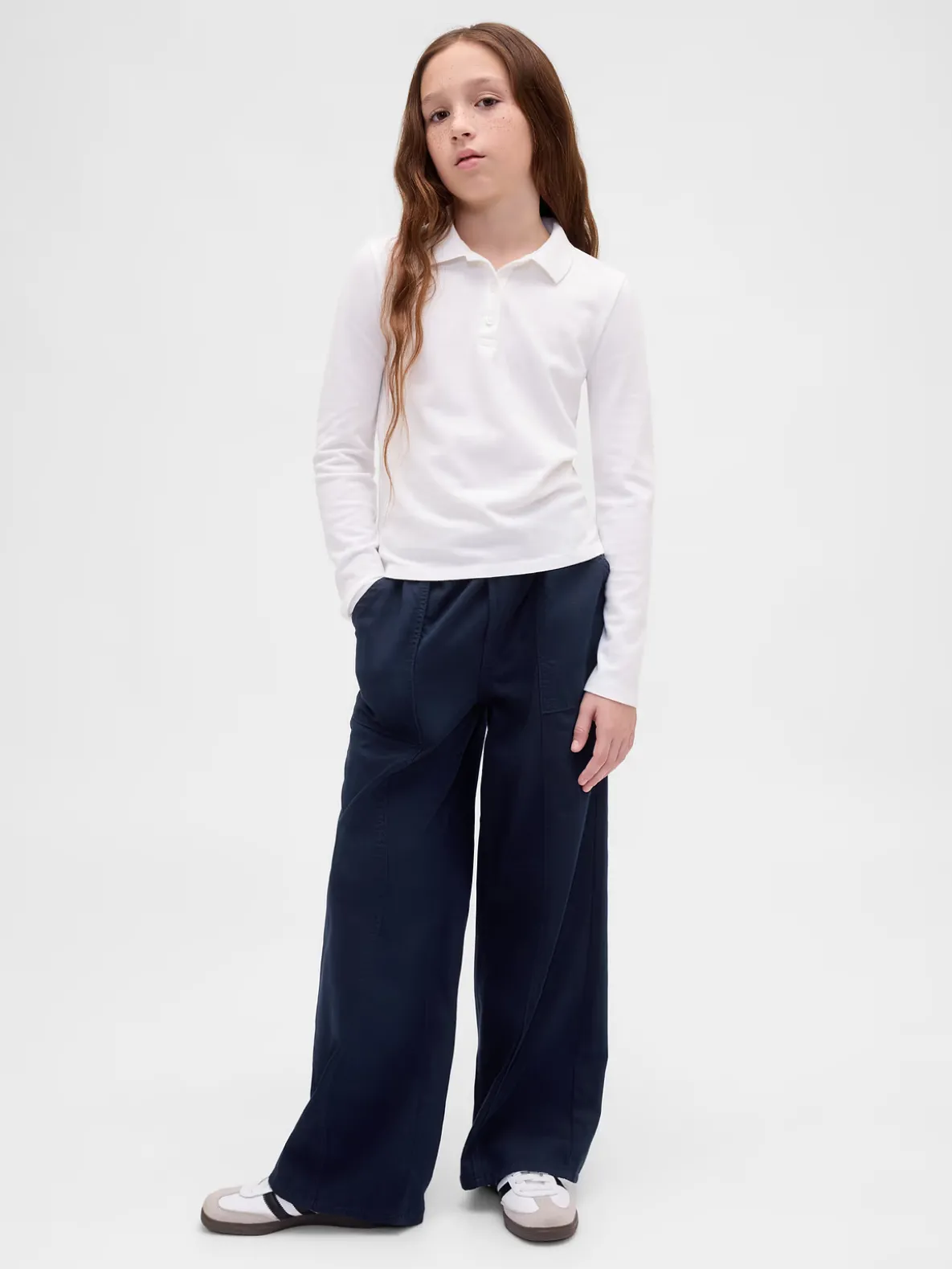Kids Uniform Easy Wide-Leg Pants