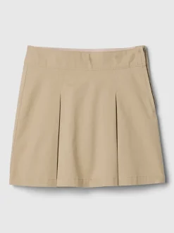 Kids Uniform Pleated Khaki Skort