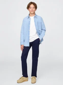 Kids Uniform Straight-Fit Stretch Khakis