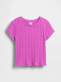 Kids Variegated Rib Fitted T-Shirt