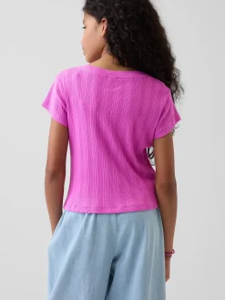 Kids Variegated Rib Fitted T-Shirt