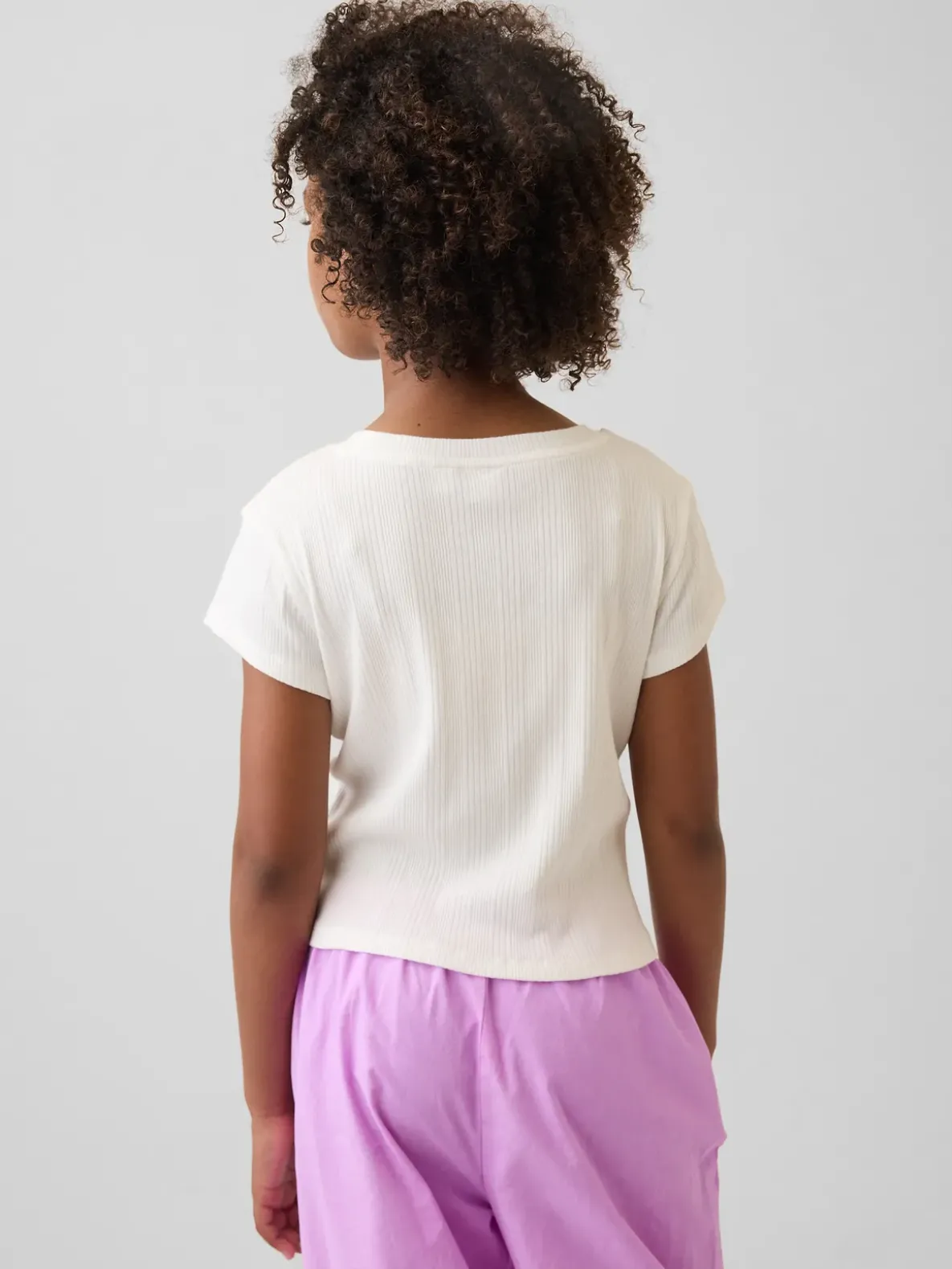 Kids Variegated Rib Fitted T-Shirt