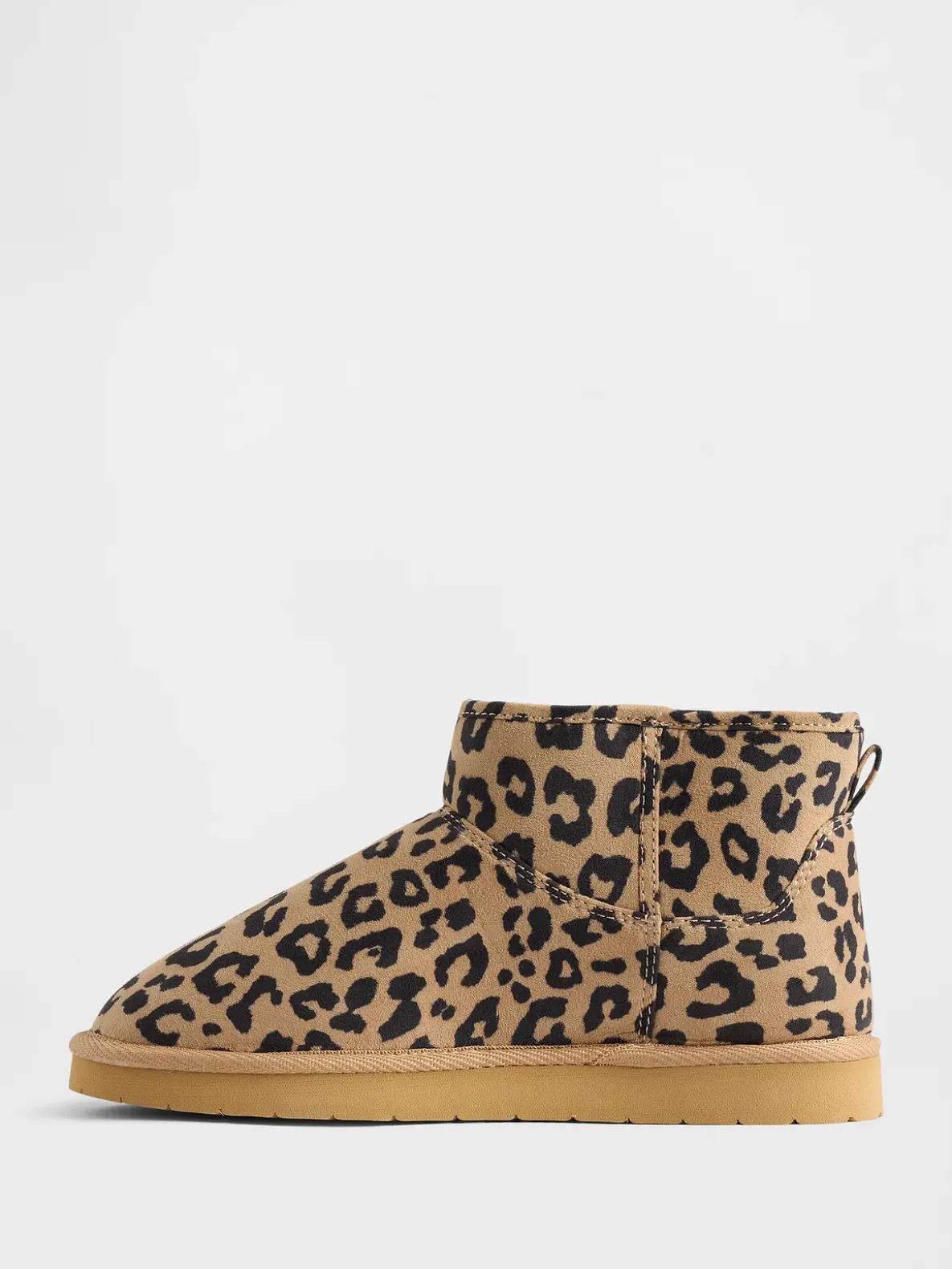 Kids Vegan Suede Sherpa-Lined Boots