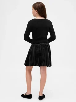 Kids Velour Bubble Skirt