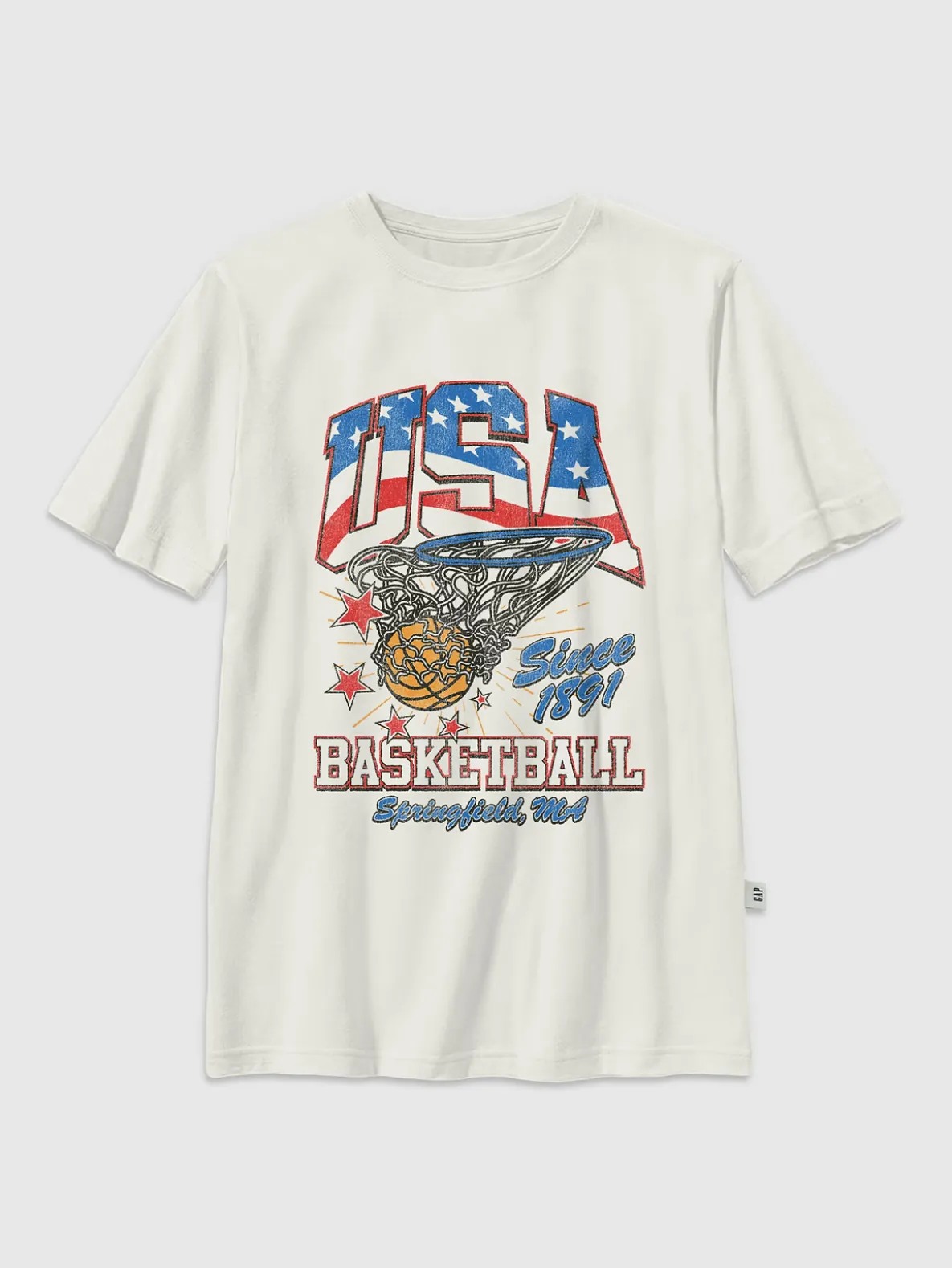 Kids Vintage Basketball Graphic T-Shirt