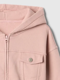 Kids VintageSoft Crop Zip Hoodie