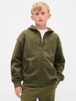 Kids VintageSoft Logo Zip Hoodie