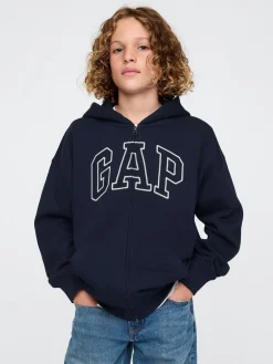 Kids VintageSoft Logo Zip Hoodie