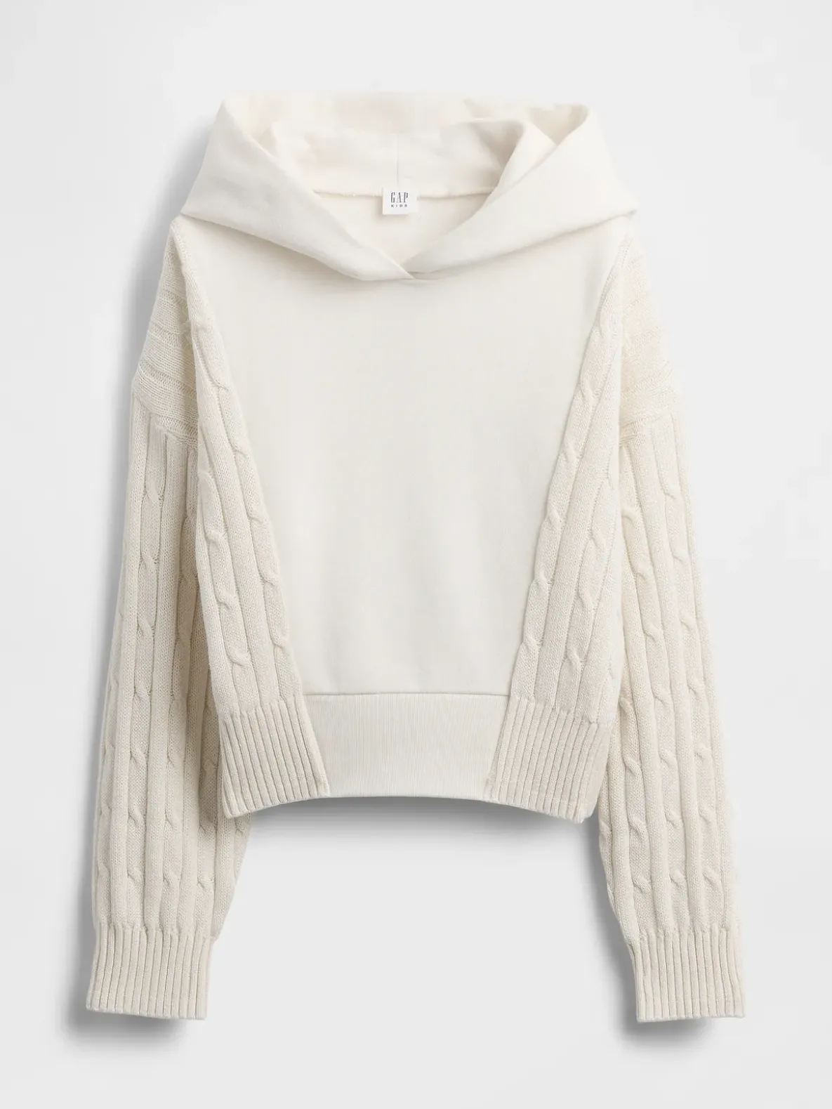 Kids VintageSoft Mixed Media Hoodie