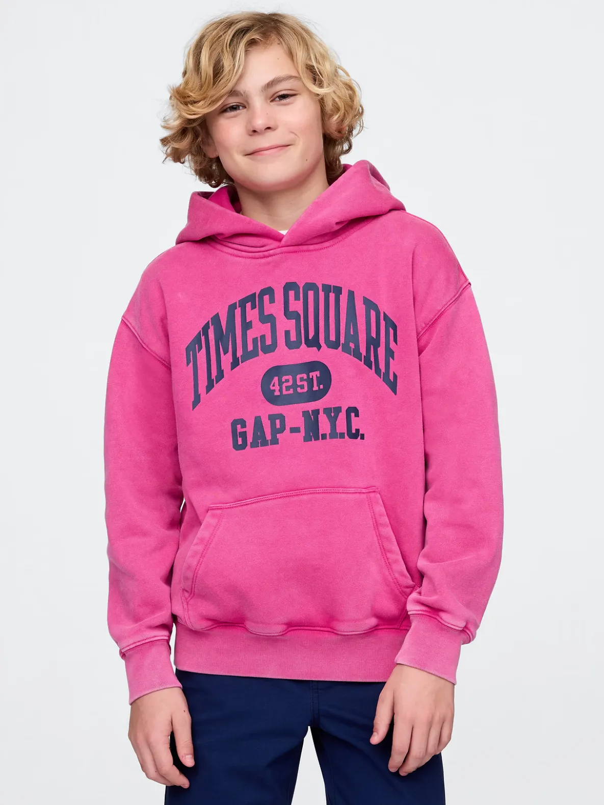 Kids VintageSoft NYC Times Square Hoodie