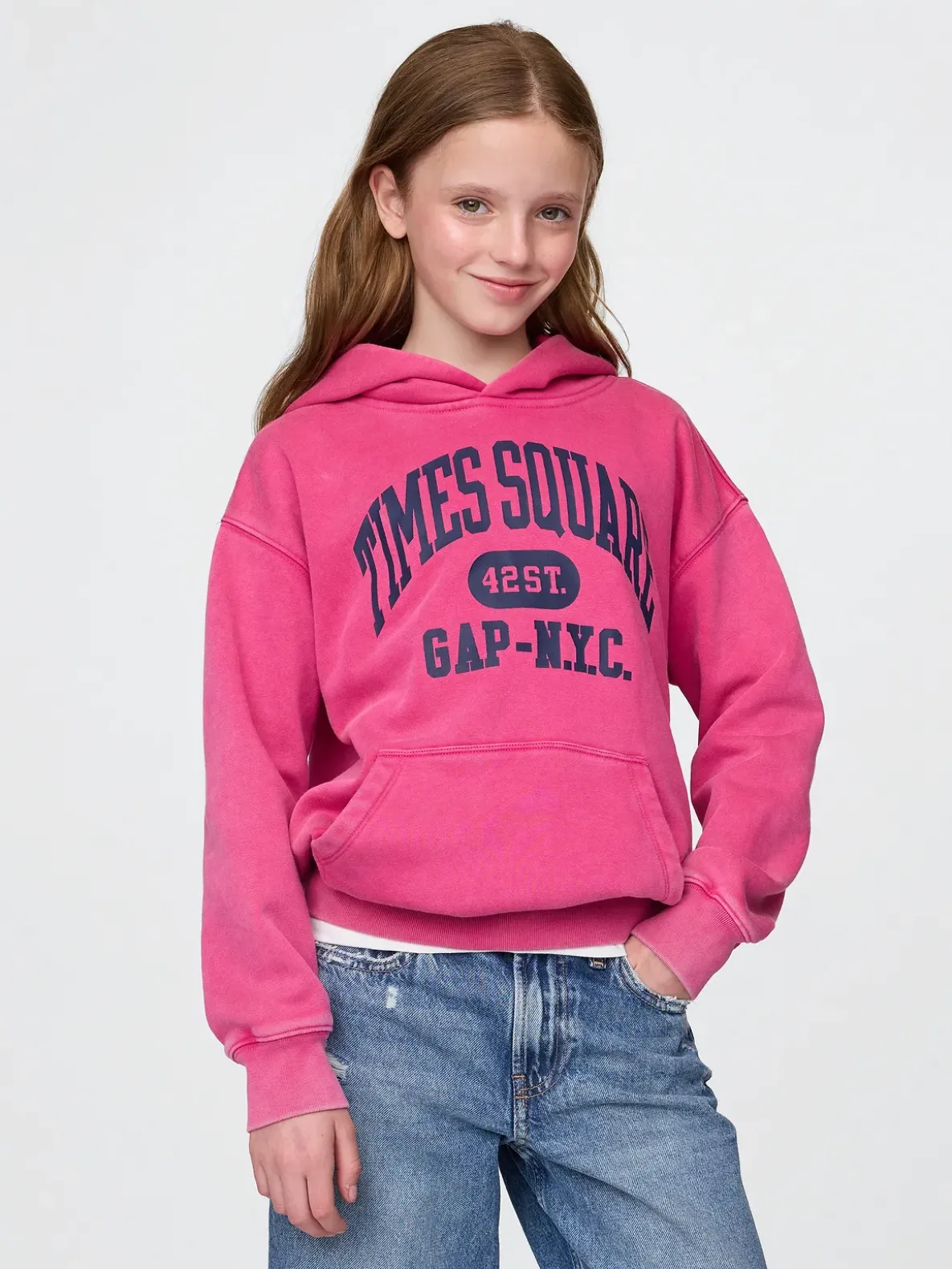 Kids VintageSoft NYC Times Square Hoodie