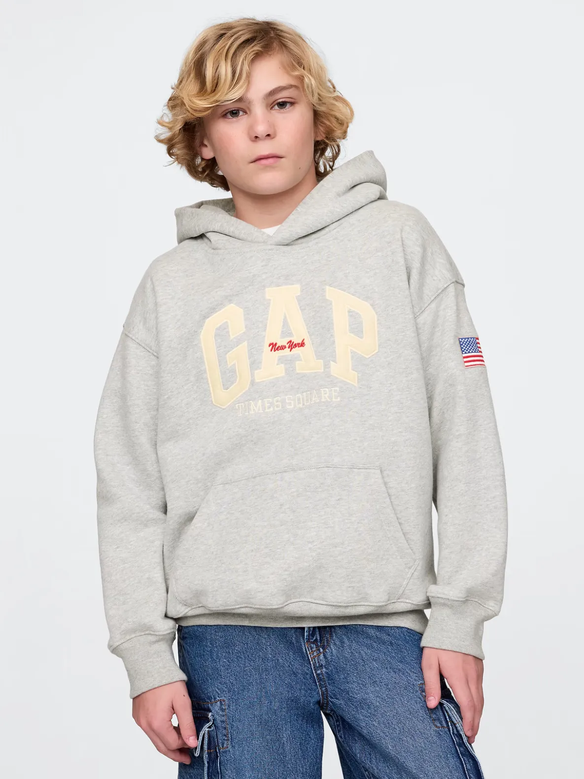 Kids VintageSoft NYC Times Square Hoodie
