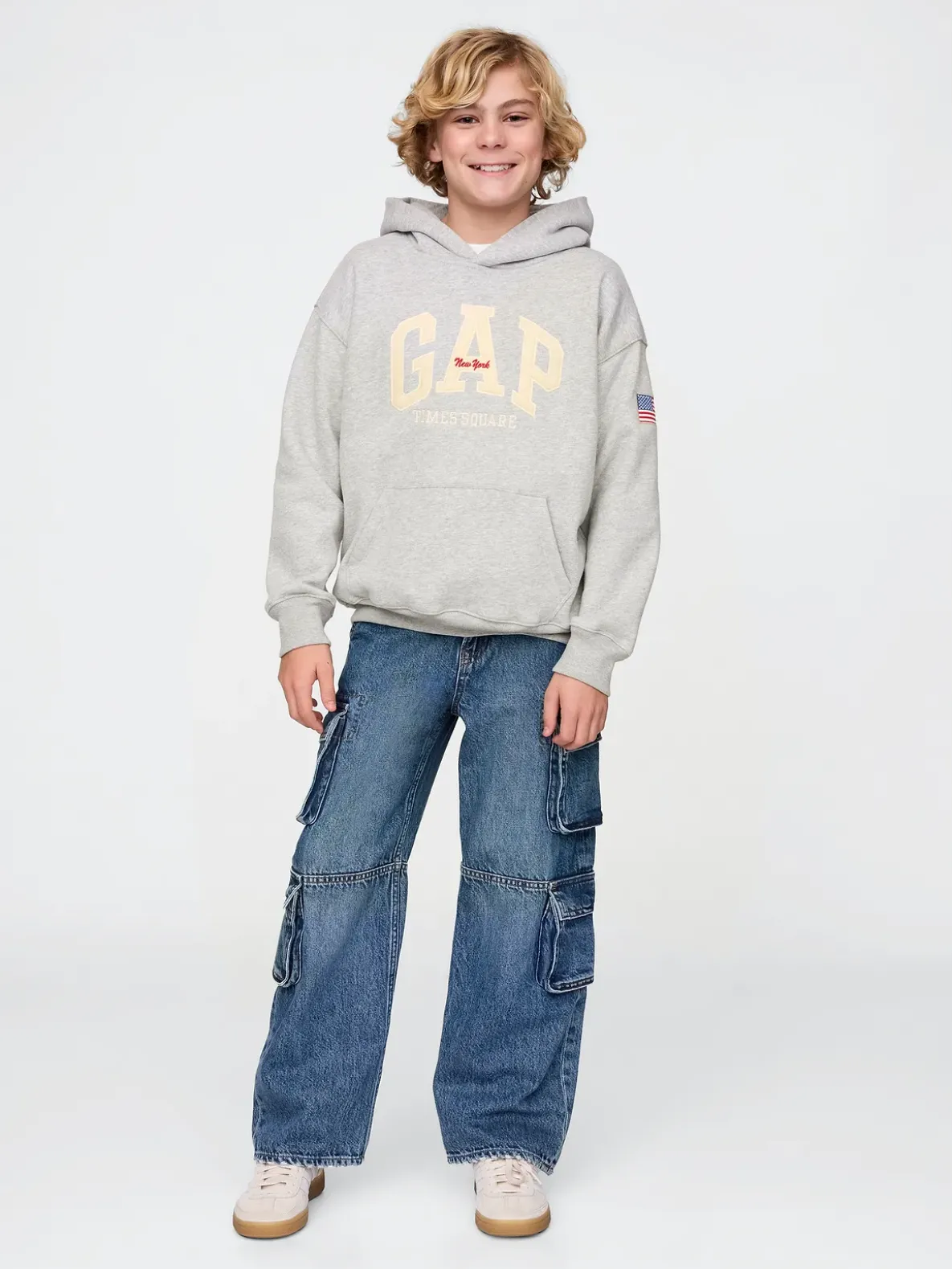 Kids VintageSoft NYC Times Square Hoodie