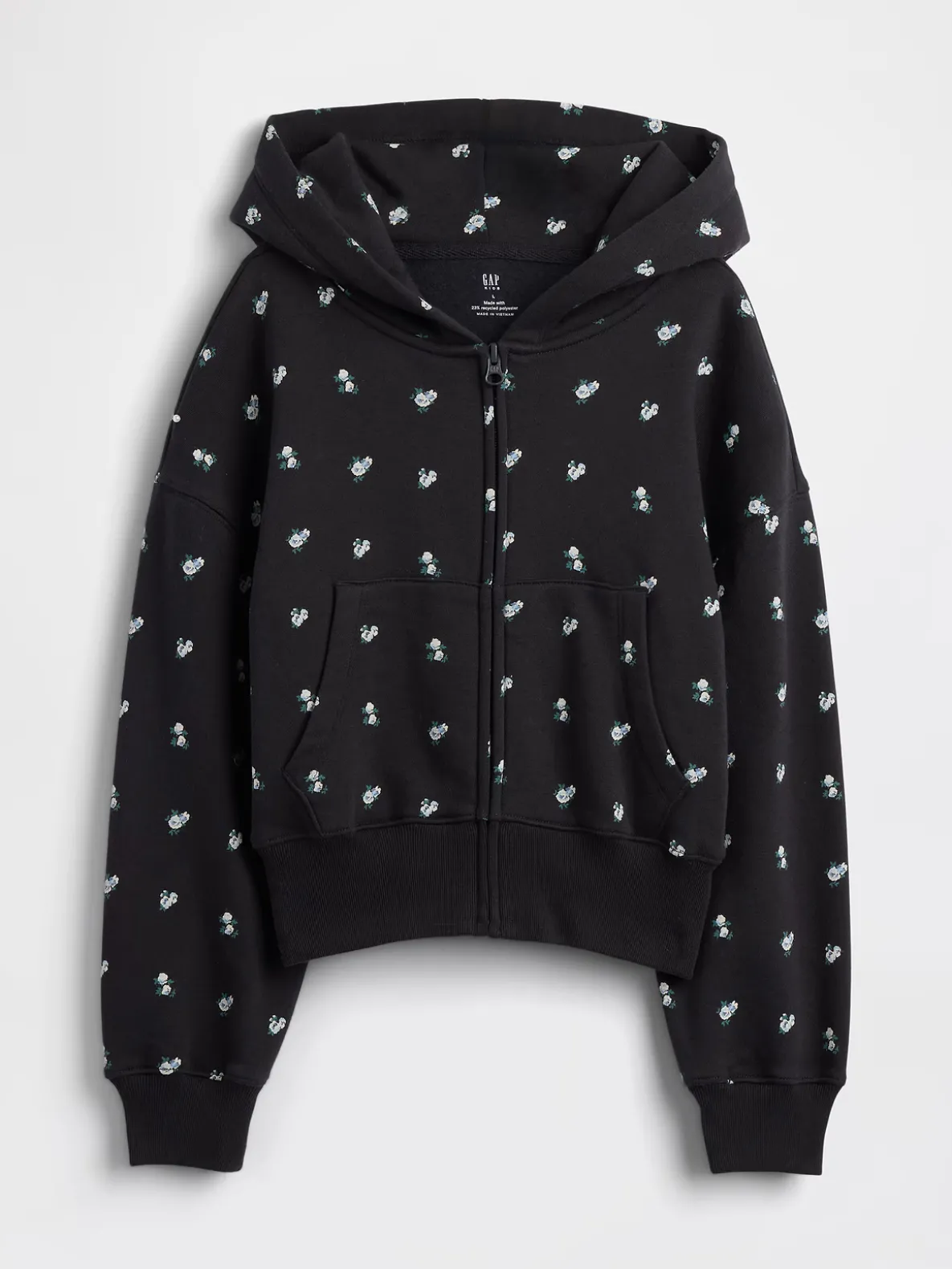 Kids VintageSoft Oversized Logo Zip Hoodie