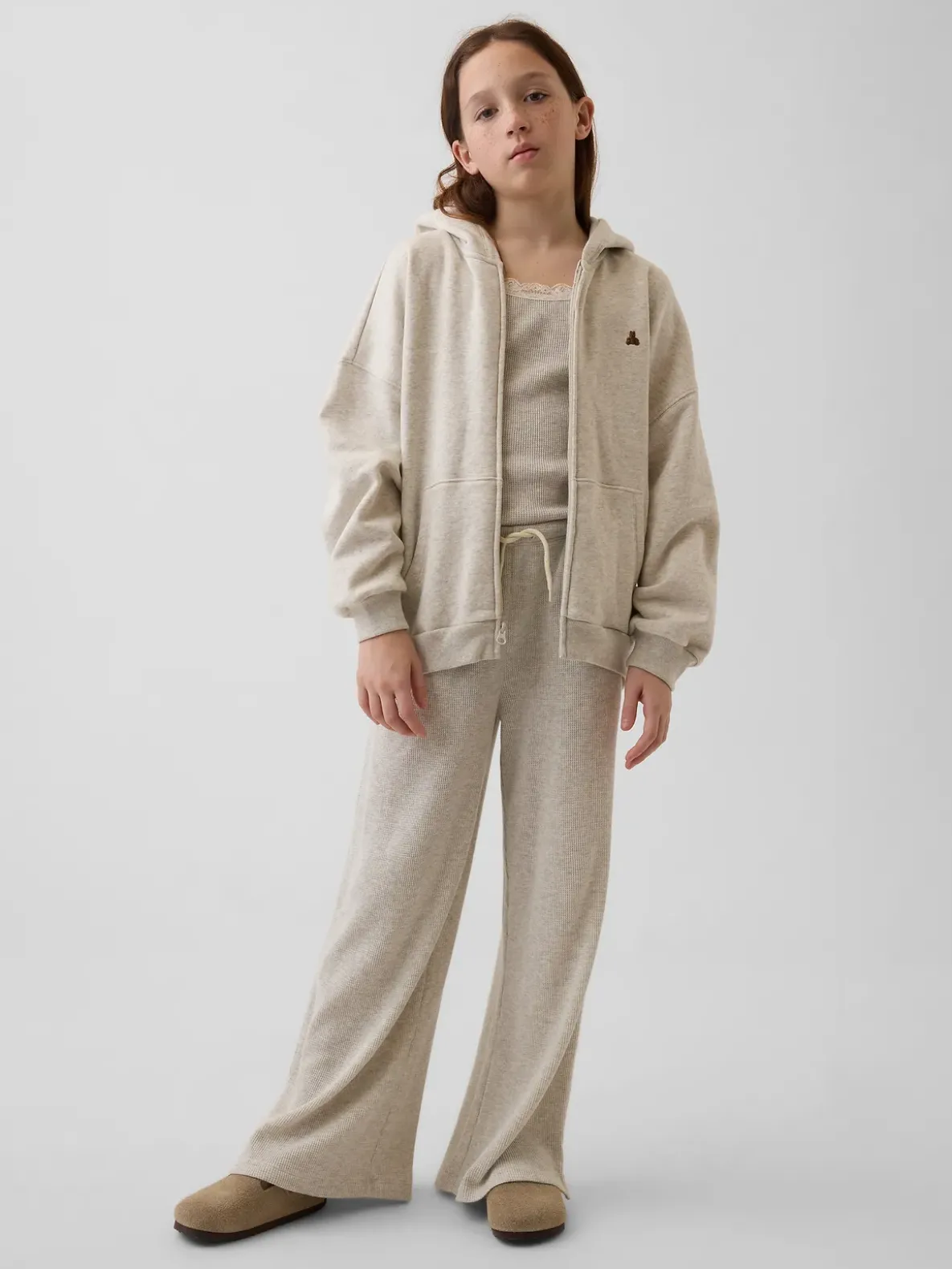 Kids VintageSoft Oversized Zip Hoodie