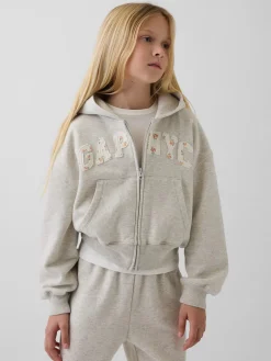 Kids VintageSoft Oversized Logo Zip Hoodie
