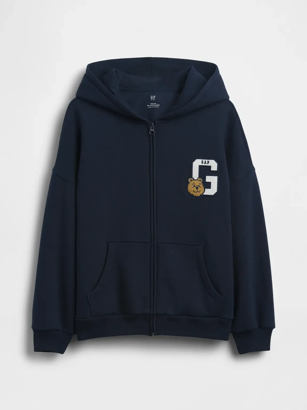 Kids VintageSoft Oversized Zip Hoodie