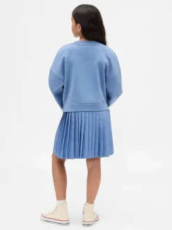 Kids VintageSoft Pleated Sweatshirt Dress