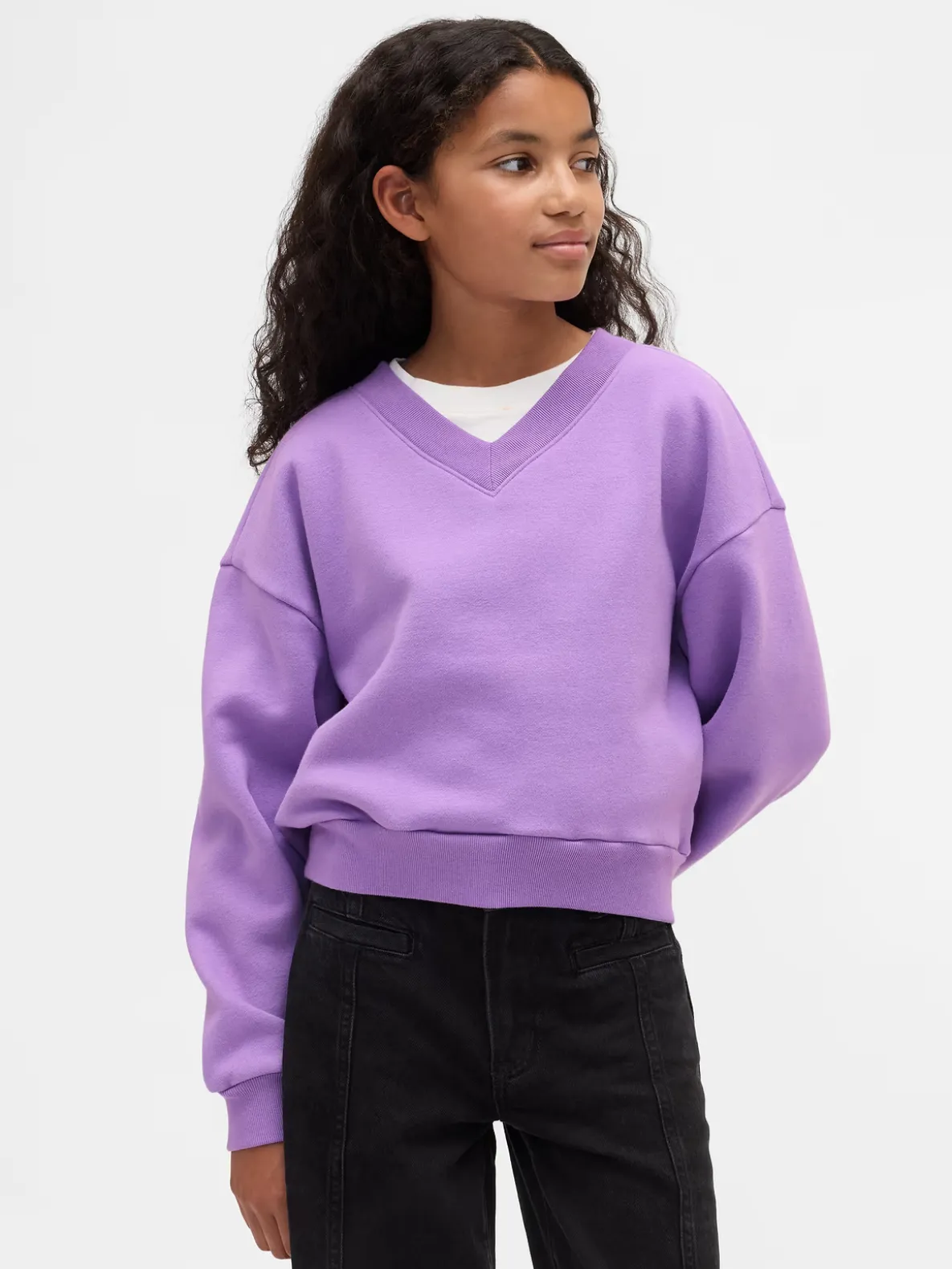 Kids VintageSoft Relaxed V-Neck Sweatshirt