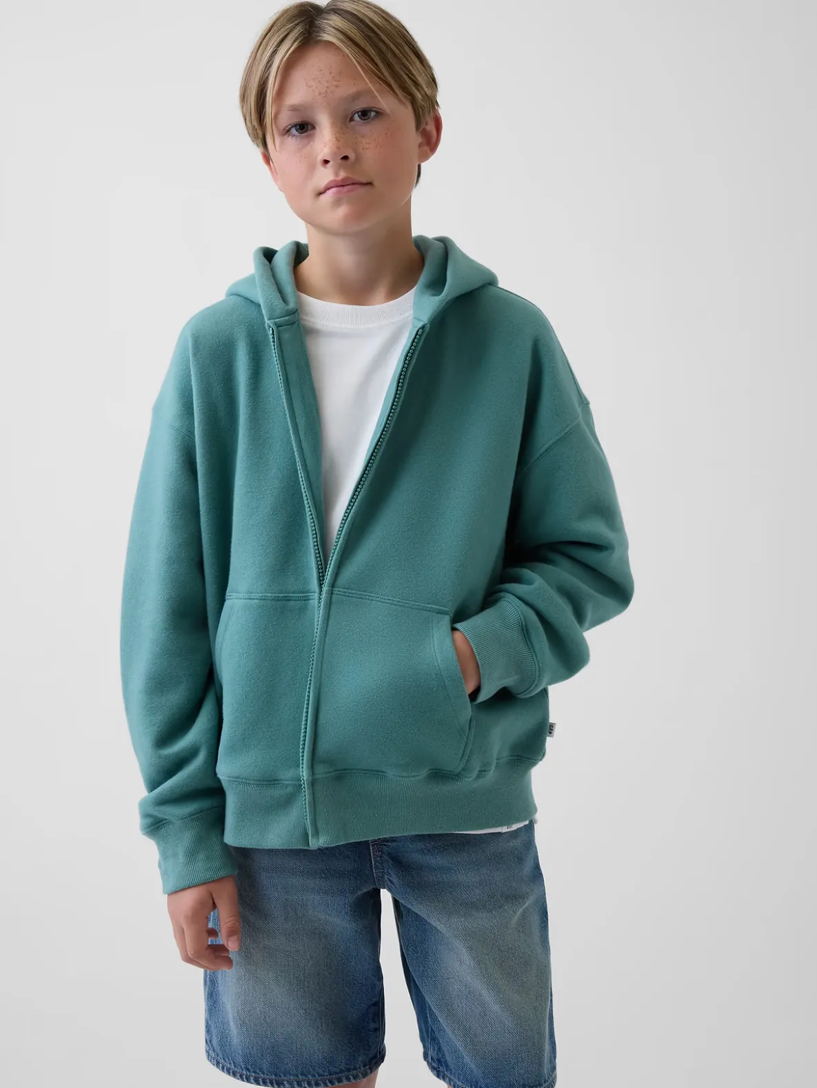 Kids VintageSoft Relaxed Zip Hoodie