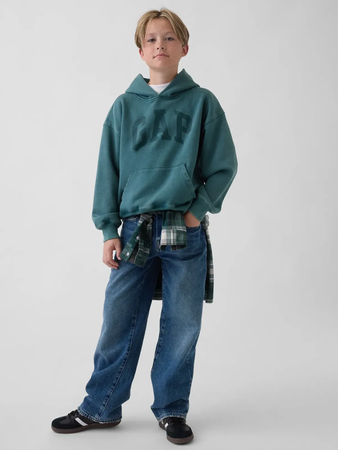 Kids VintageSoft Relaxed Logo Hoodie