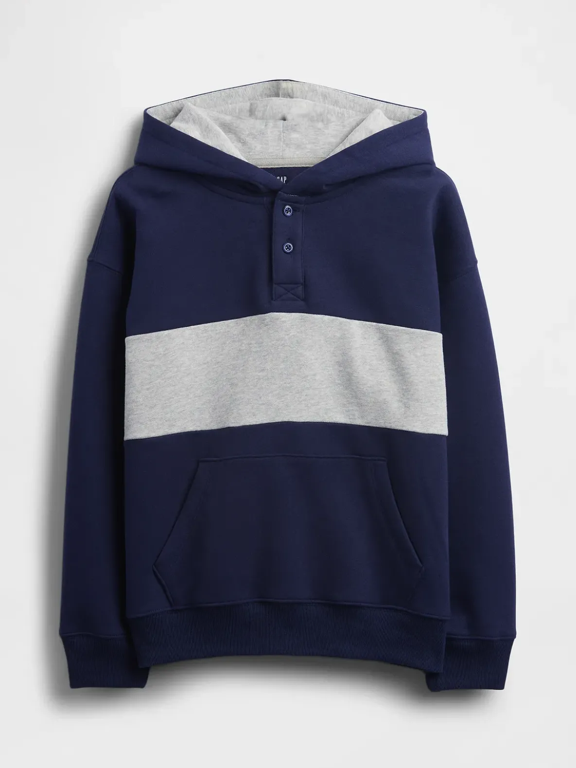 Kids VintageSoft Relaxed Henley Hoodie