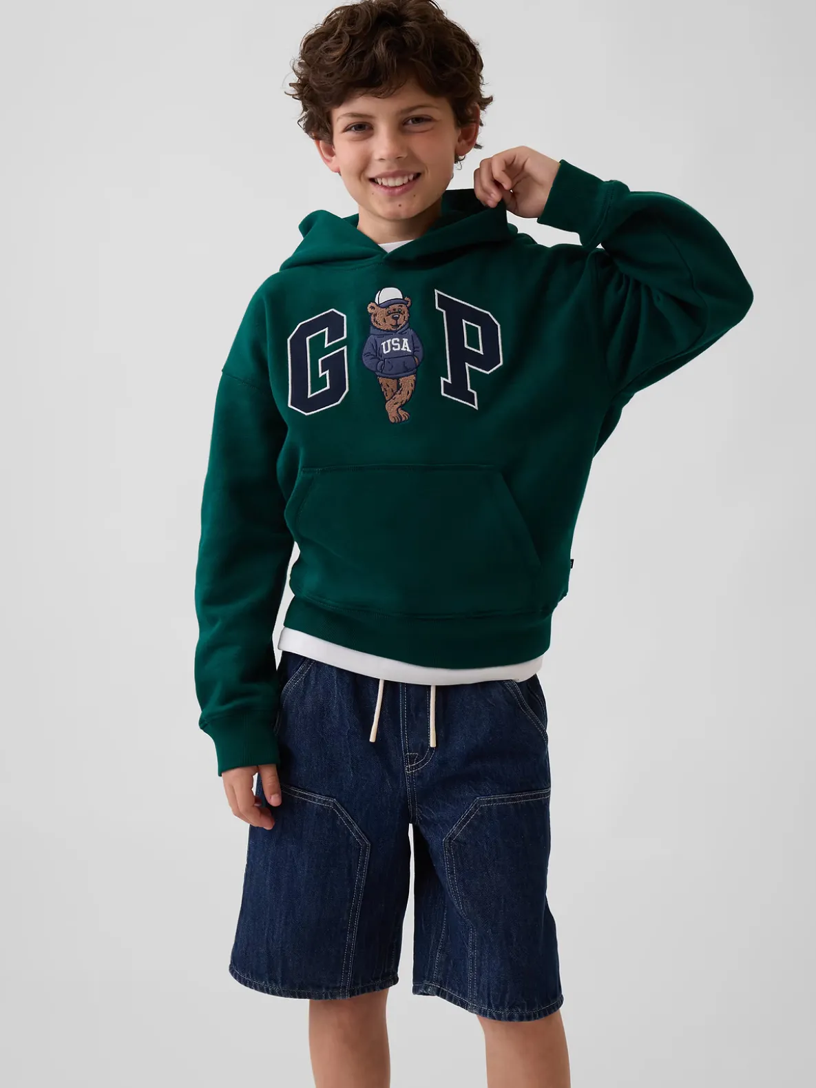 Kids VintageSoft Relaxed Brannan Bear Logo Hoodie