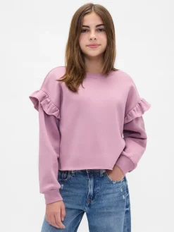 Kids VintageSoft Ruffle Sweatshirt