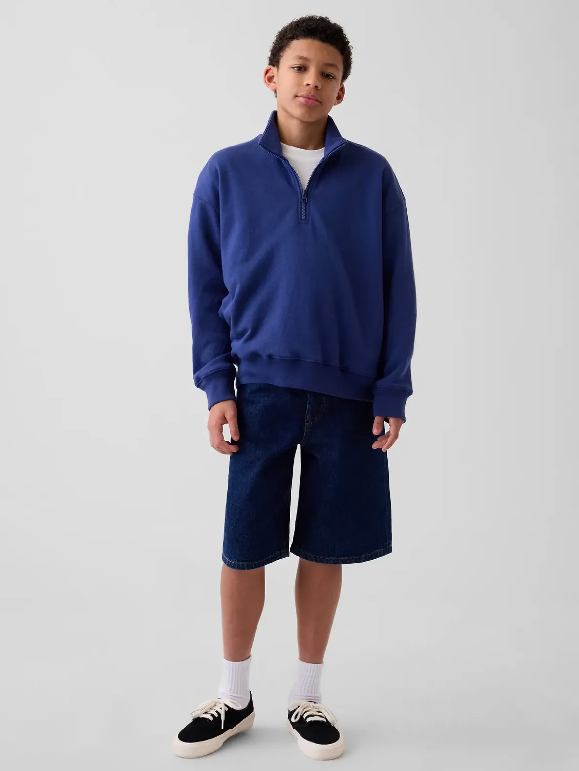 Kids VintageSoft Terry Relaxed Half-Zip Pullover
