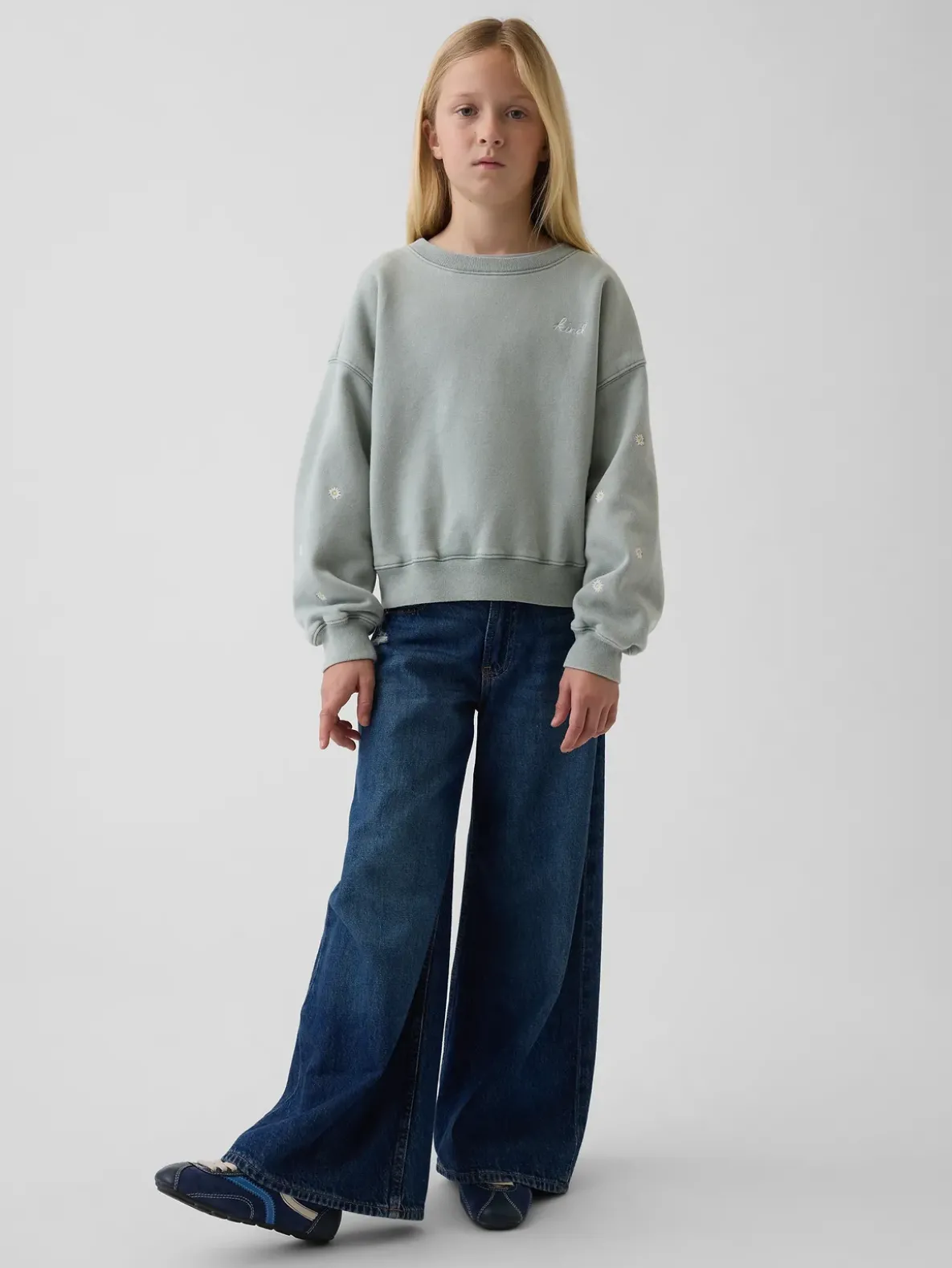Kids VintageSoft Wedge Crewneck Sweatshirt