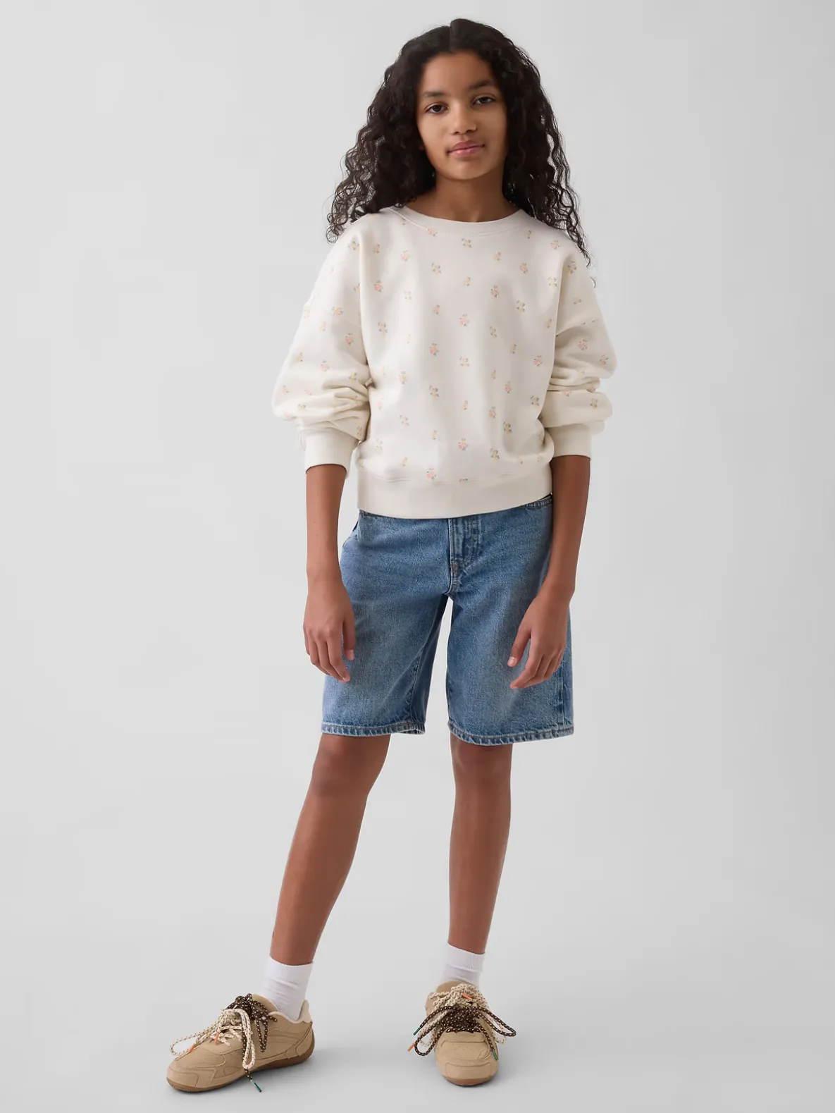 Kids VintageSoft Wedge Crewneck Sweatshirt