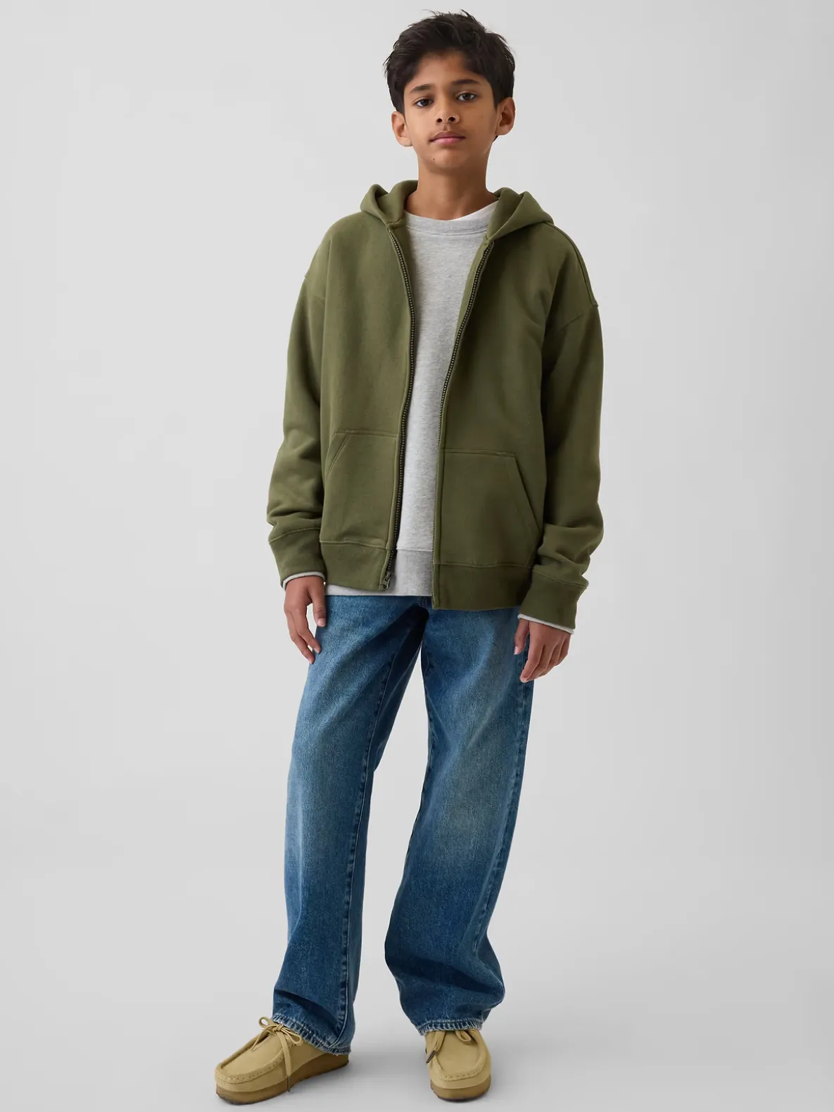 Kids VintageSoft Zip Hoodie