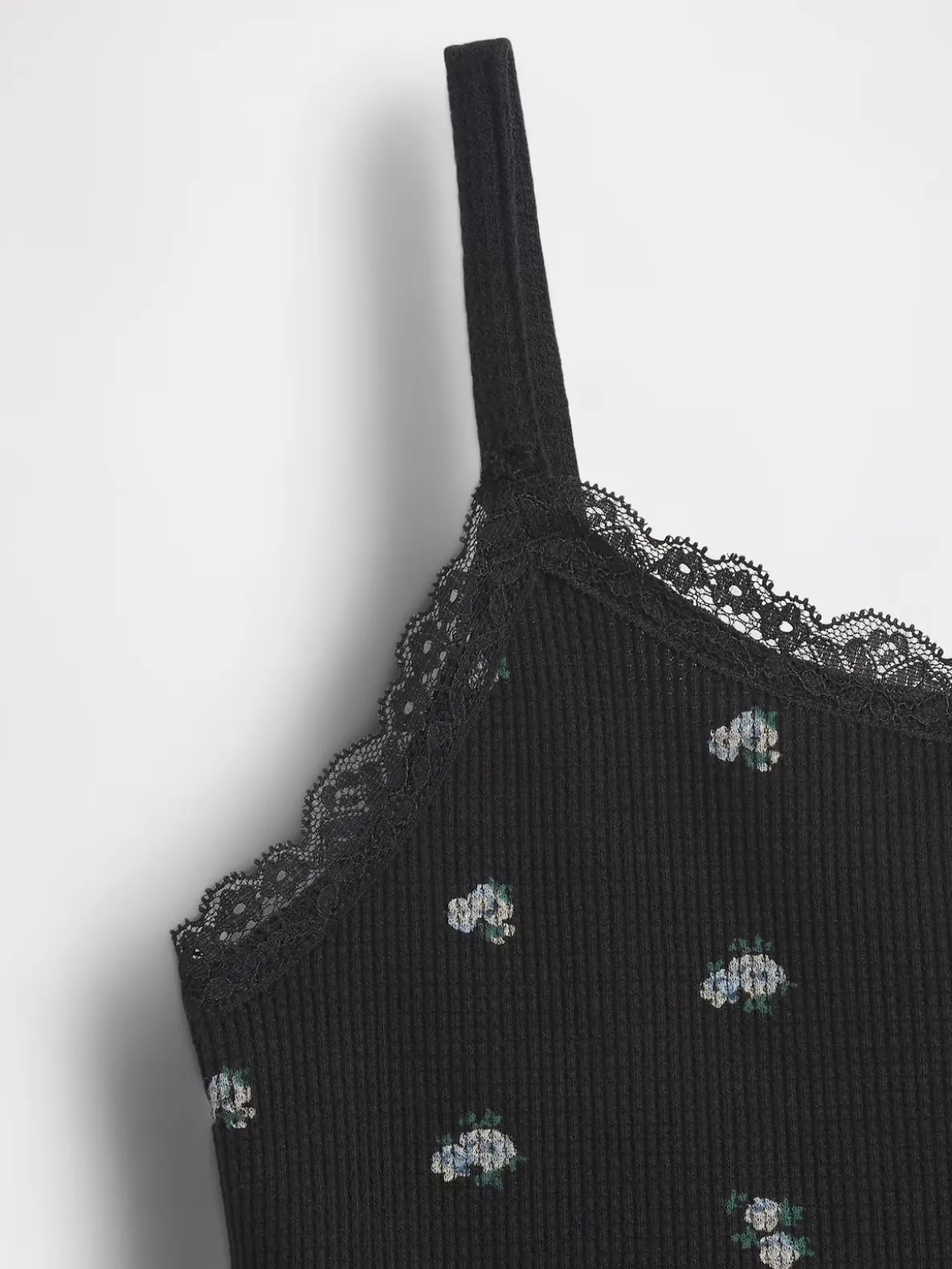 Kids Waffle Lace-Trim Cami