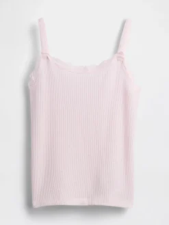 Kids Waffle Lace-Trim Cami