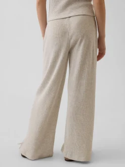 Kids Waffle Relaxed Easy Wide-Leg Pants