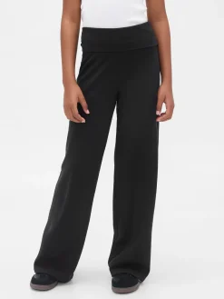 Kids Wide-Leg Foldover Leggings