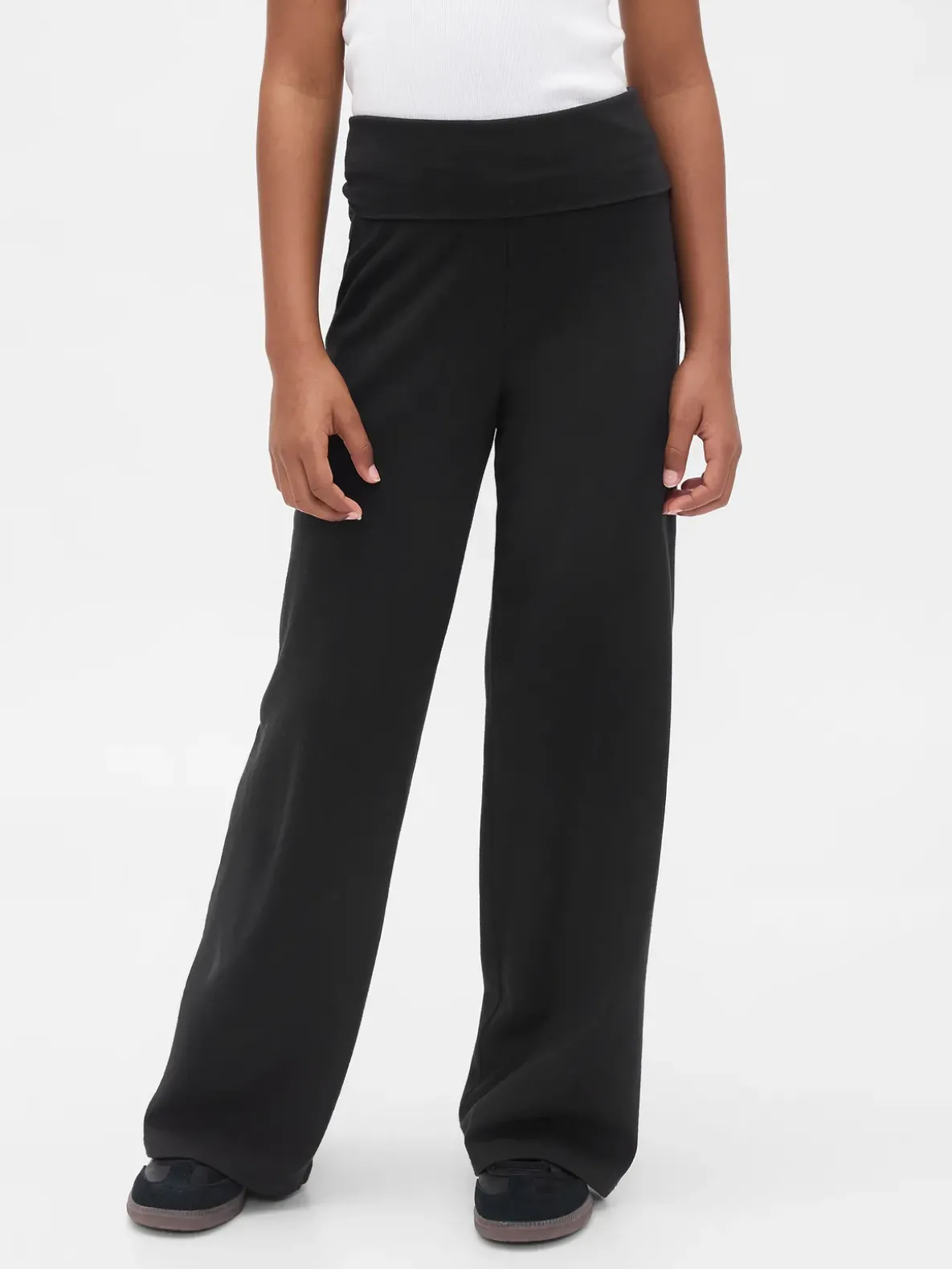 Kids Wide-Leg Foldover Leggings