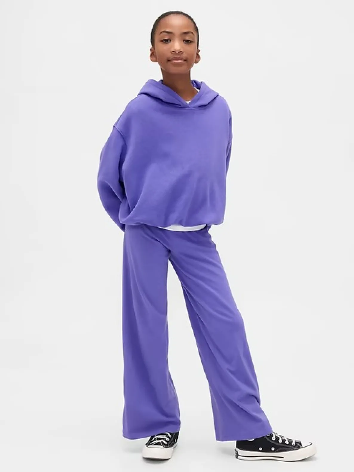 Kids Wide-Leg Foldover Leggings