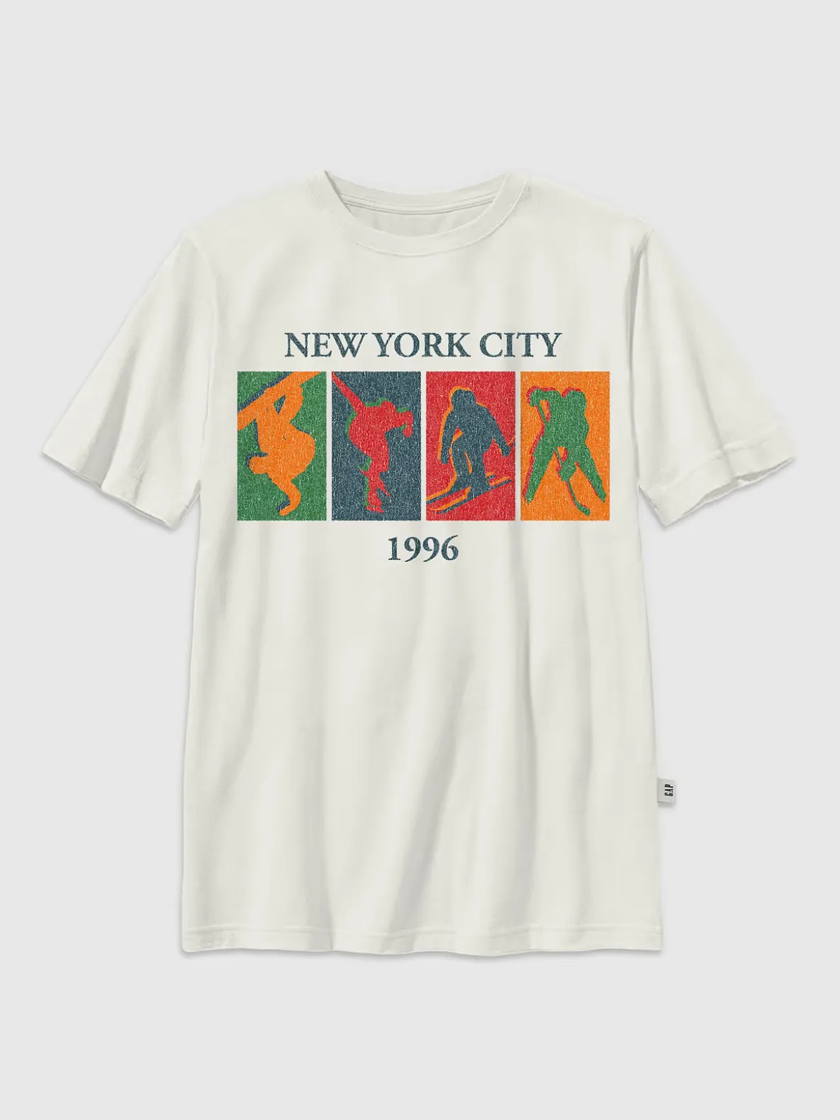 Kids Winter Sports Vintage Graphic T-Shirt