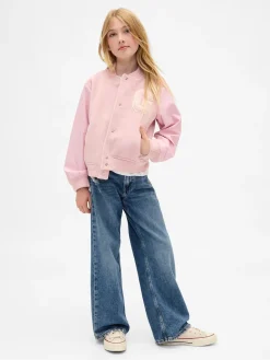 Kids Wool-Blend Varsity Bomber Jacket