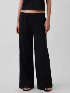 Knit Wide-Leg Pants