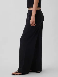 Knit Wide-Leg Pants