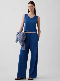Knit Wide-Leg Pants