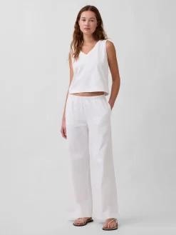 Knit Wide-Leg Pants