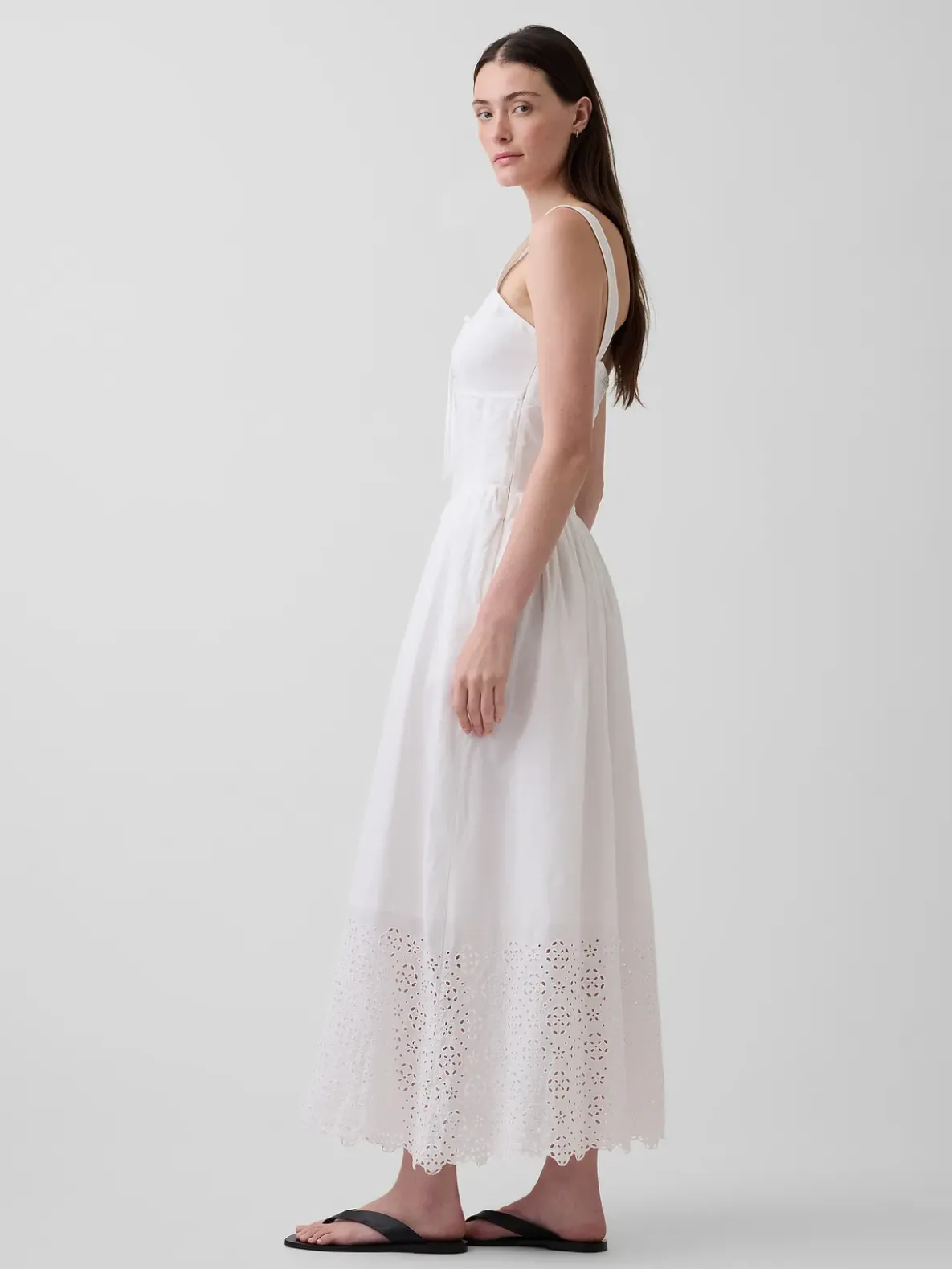Lace-Up Corset Maxi Dress